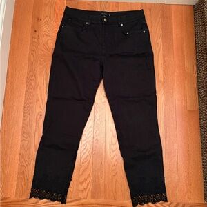 Ted Baker Black Ankle Cropped Jeans